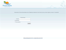 Tablet Screenshot of admin.puntaleona.net